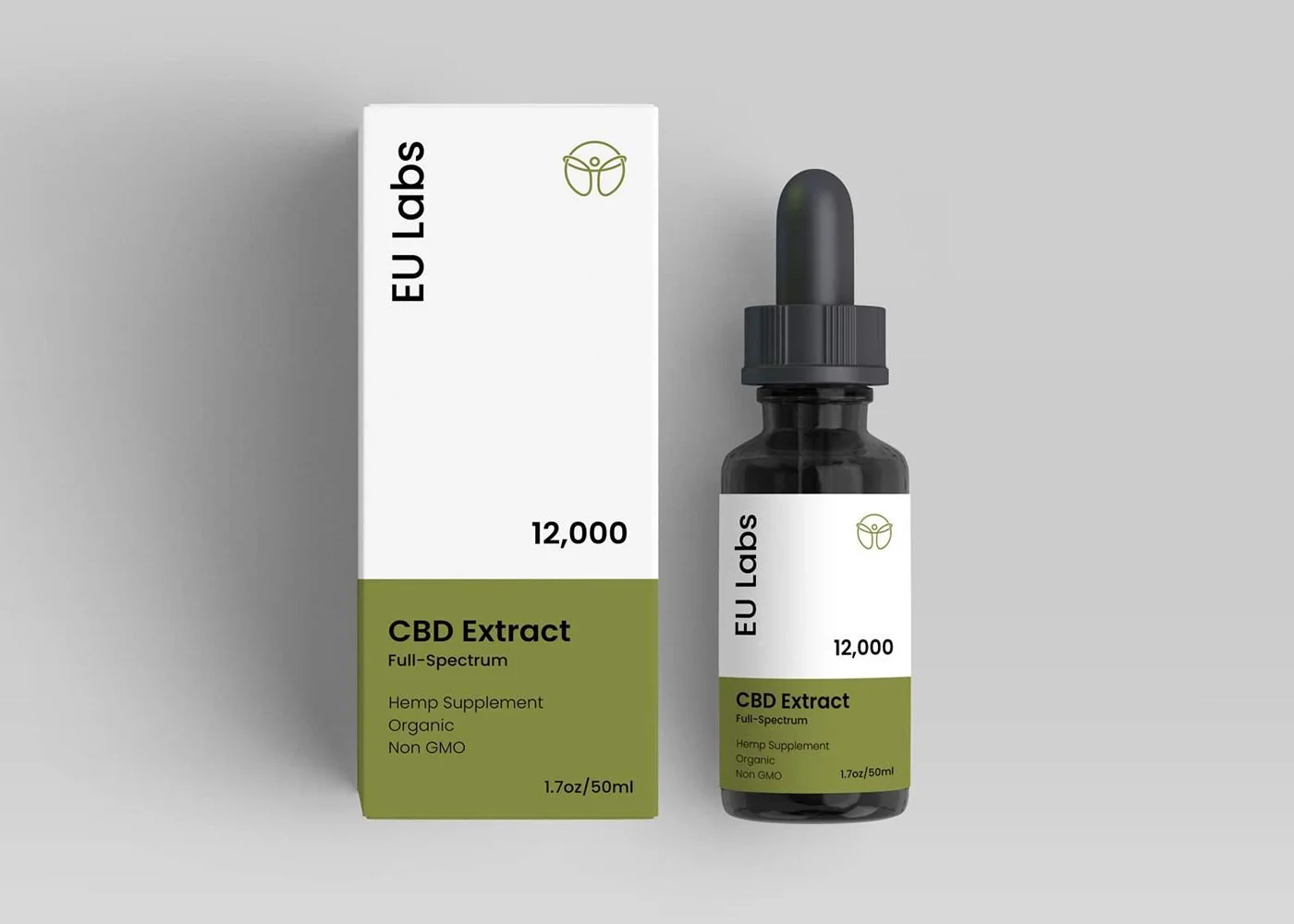 50ml bottle of CBD Oil 12000mg full-spectrum in MCT carrier oil — CBD Oil Geelong
