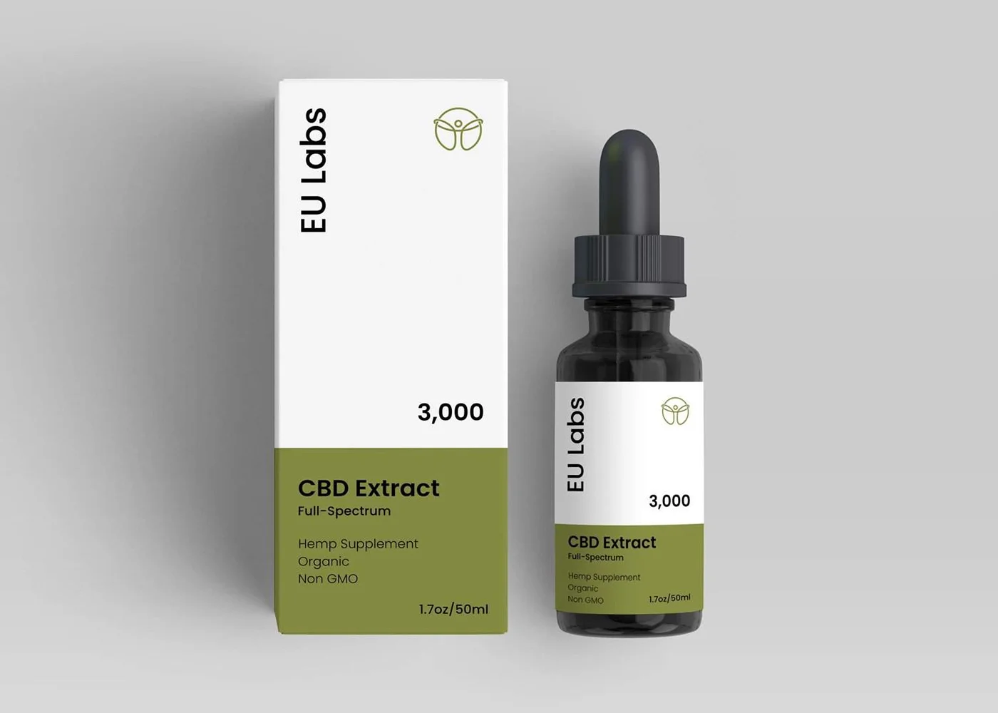 50ml bottle of CBD Oil 3000mg full-spectrum in MCT carrier oil — CBD Oil Geelong